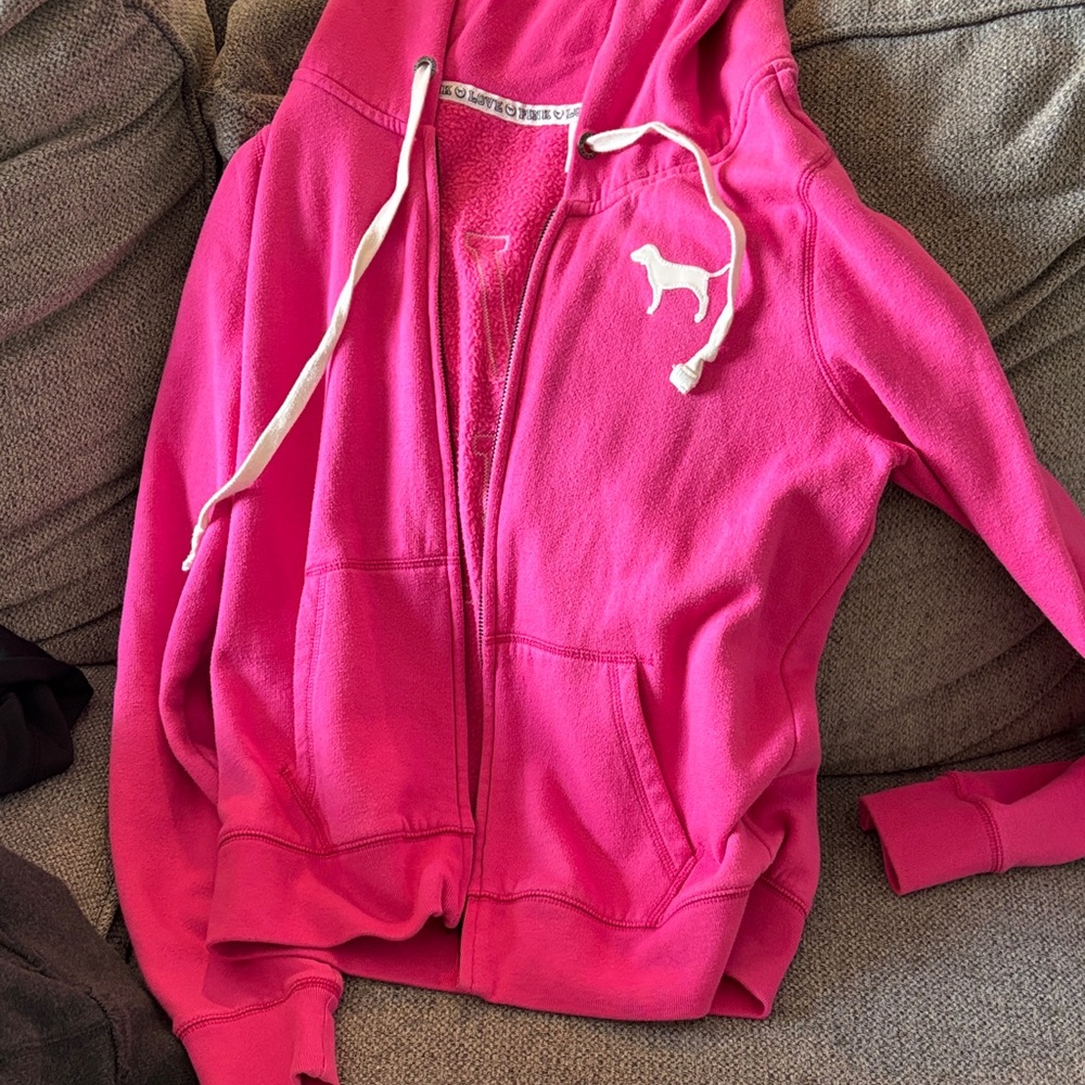 PINK Victoria's Secret Bright Pink Hoodie